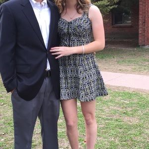 SUPER CUTE DRESS WITH CRISS CROSS BACK!